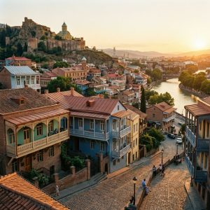 Tbilisi Old Town at Golden Hour